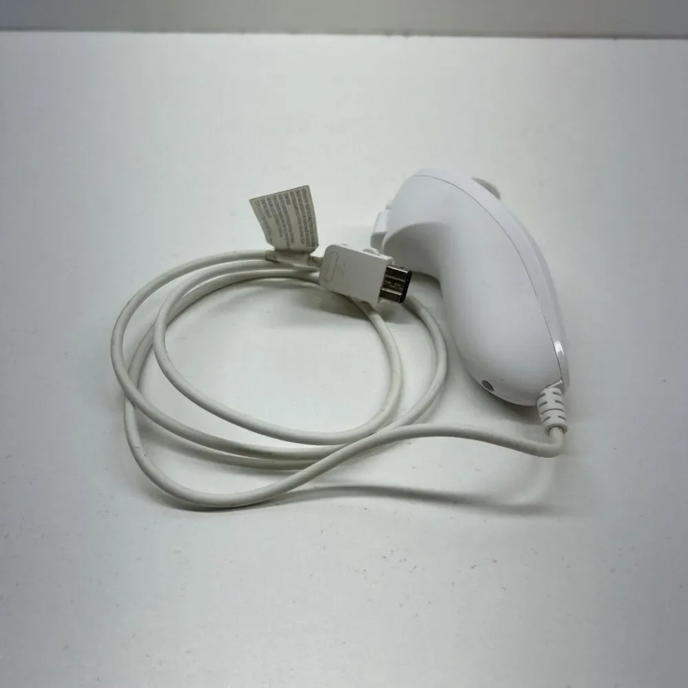 Official Nintendo‎ Wii White Nunchuck Controller OEM Used Untested